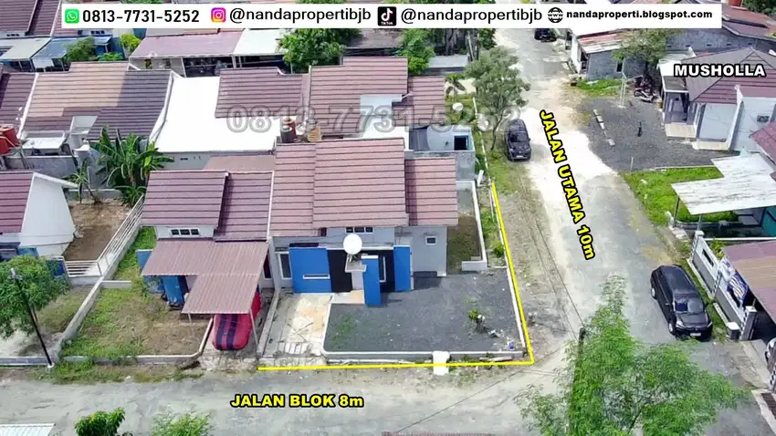 rumah type 60/201m2 HOOK di roemah kenari jl.pondok bambu