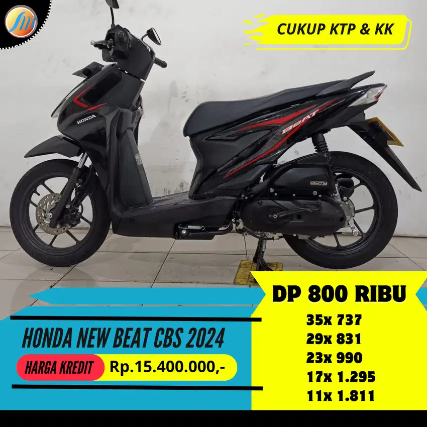 JUAL CEPAT HONDA NEW BEAT 2024 SEKEN KREDIT DP HANYA 800RIBU