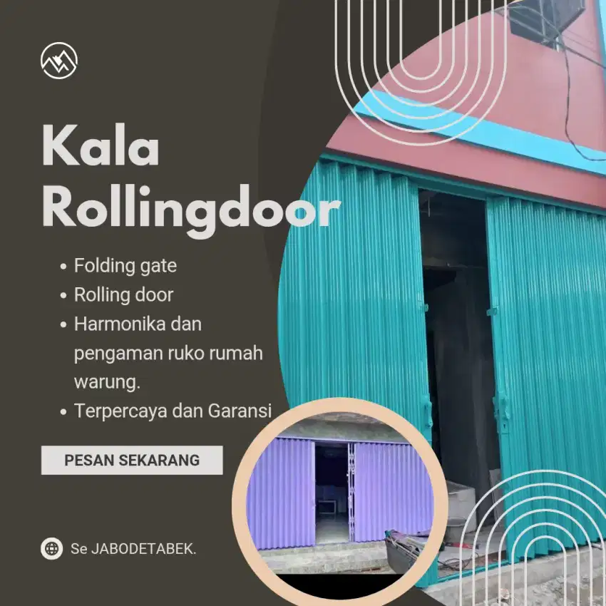 Pagar besi, folding gate, rolling door baru dan bisa service kerusakan