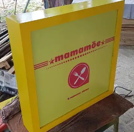 Neon box sign papan nama menu huruf timbul letter aneka reklame advert