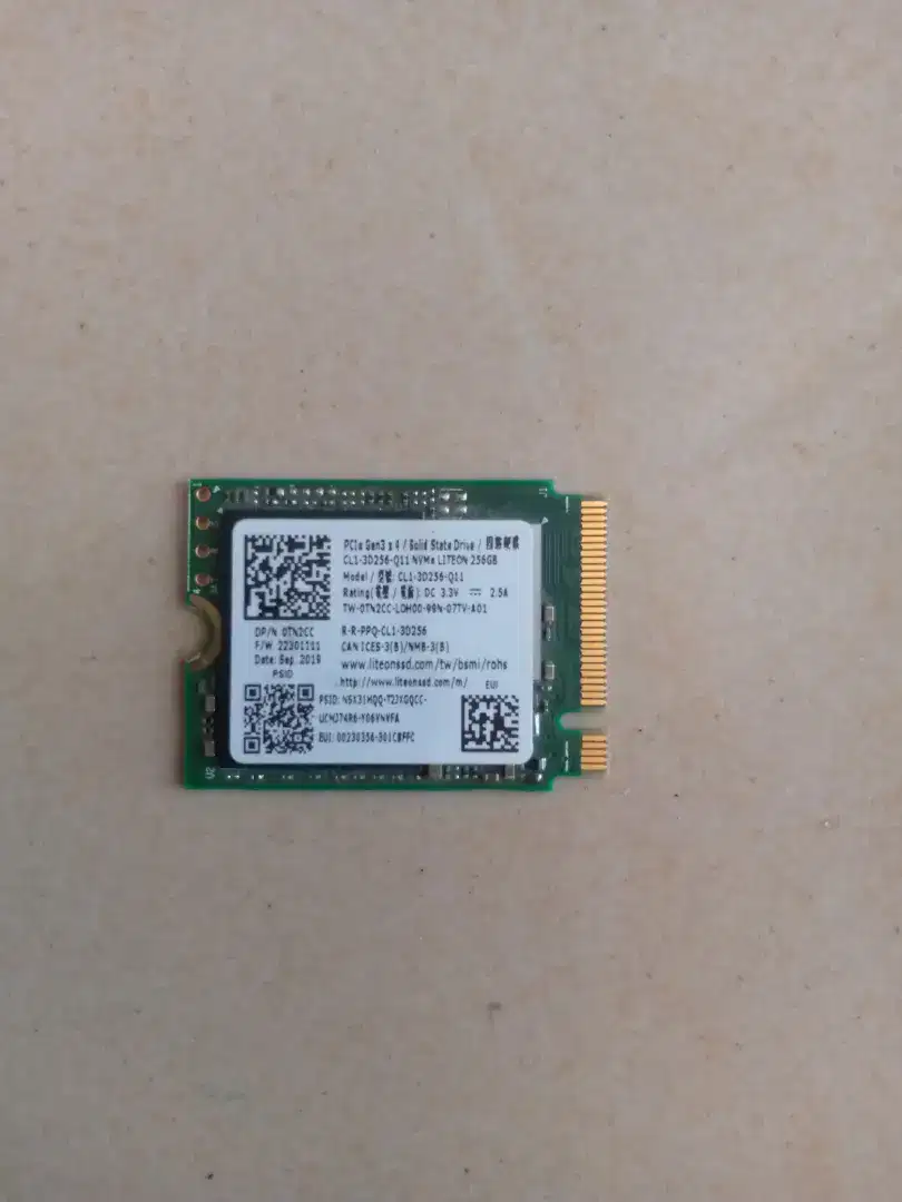 SSD nvme mini 256gb normal sehat