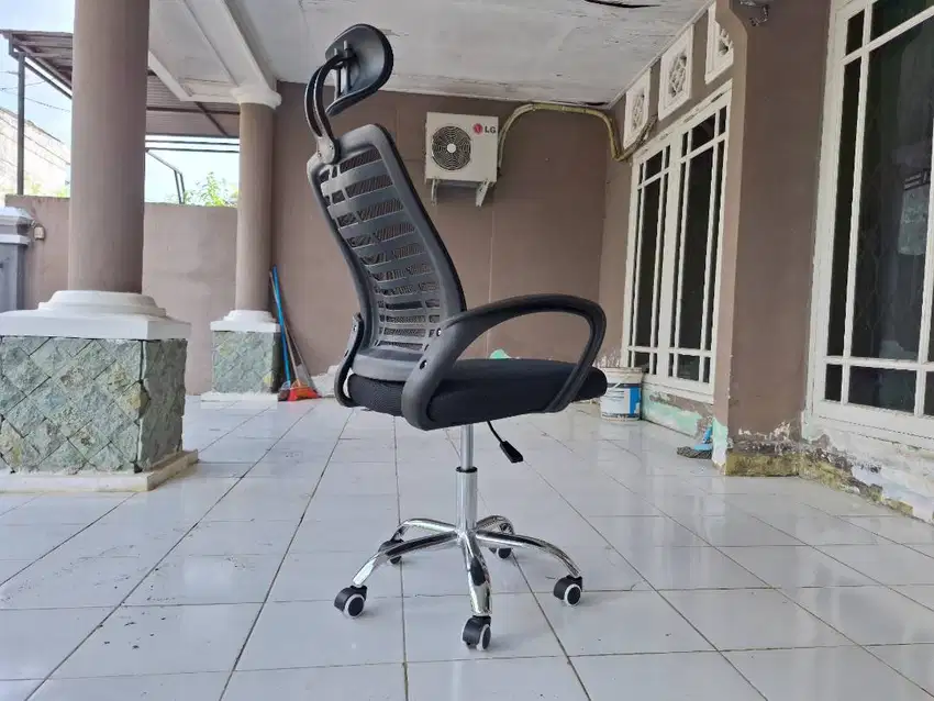 KURSI KANTOR KAKI STAINLESS NO MINUS