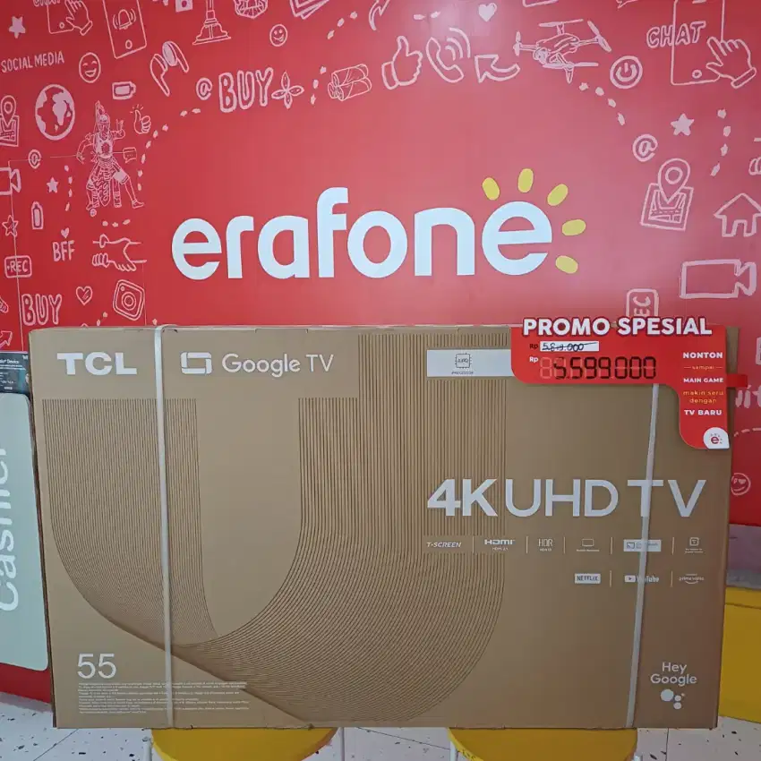 TCL GOOGLE TV 55IN 4K UHD