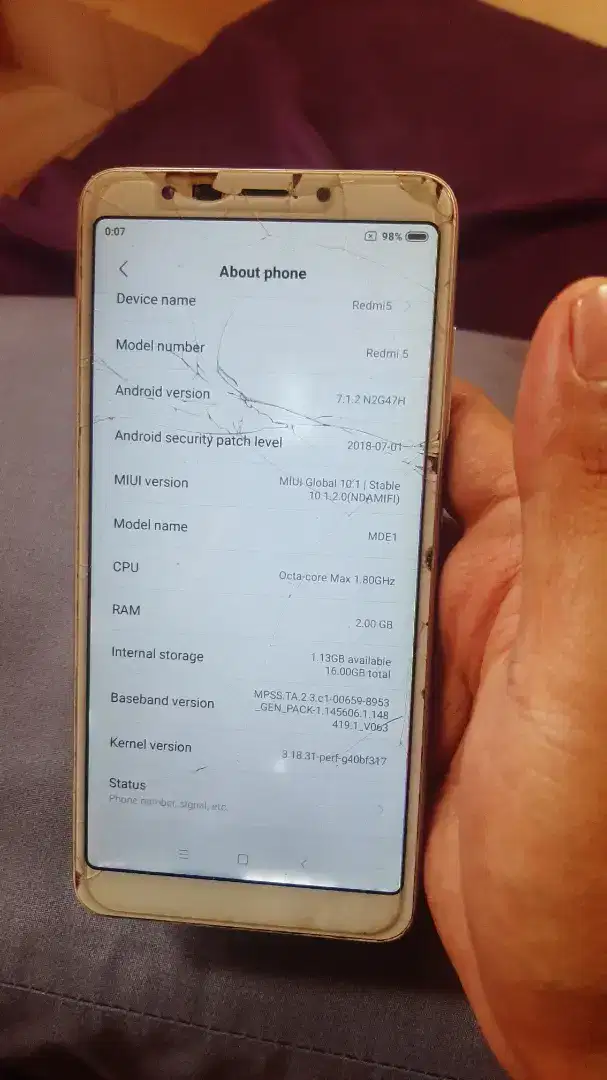 redmi 5 minusan dijual BU