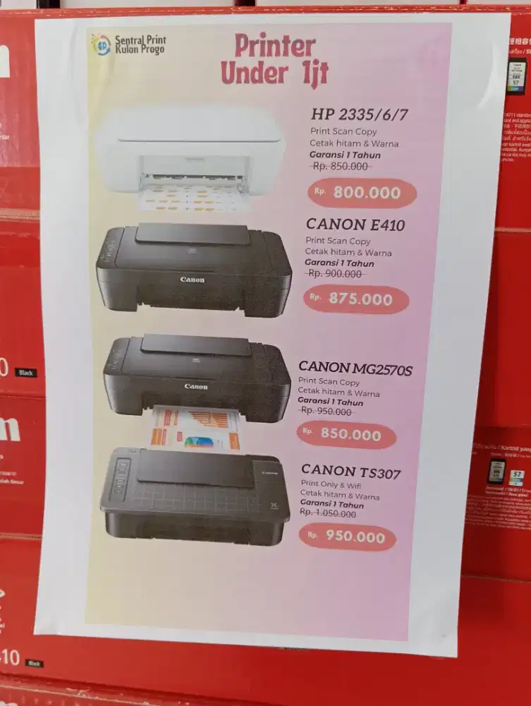 printer MURAH UNDER 1JT