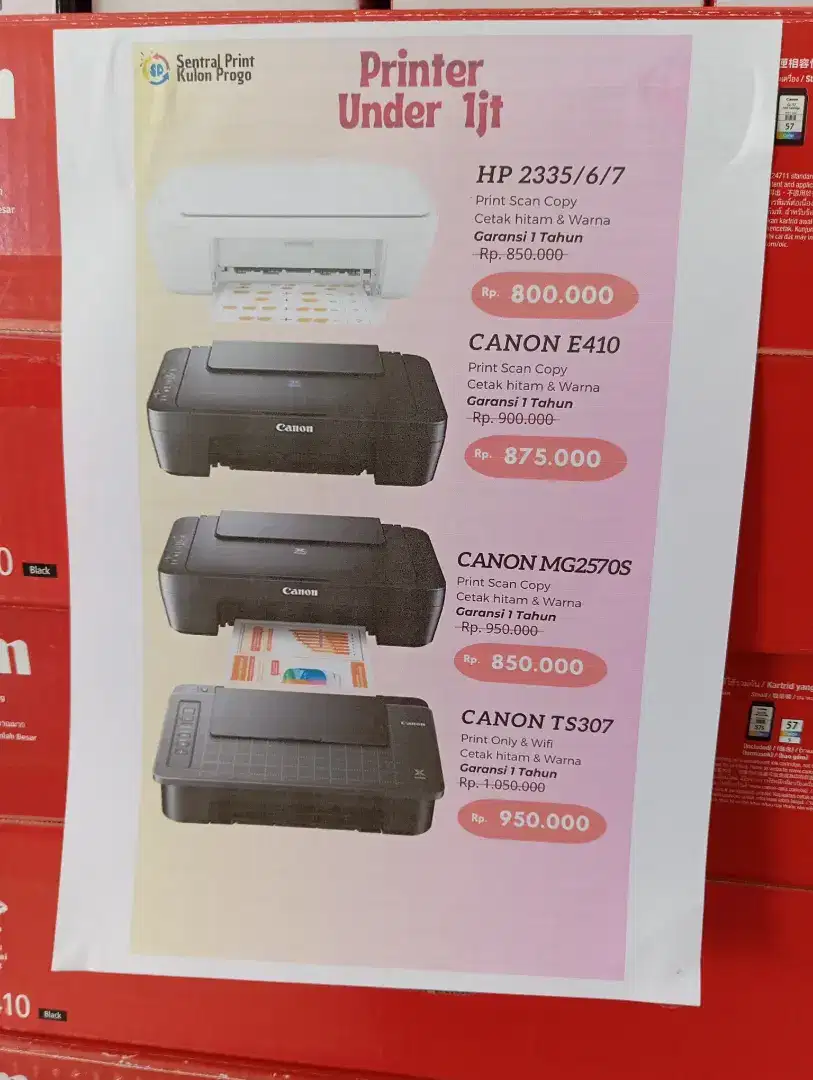 printer Canon Baru