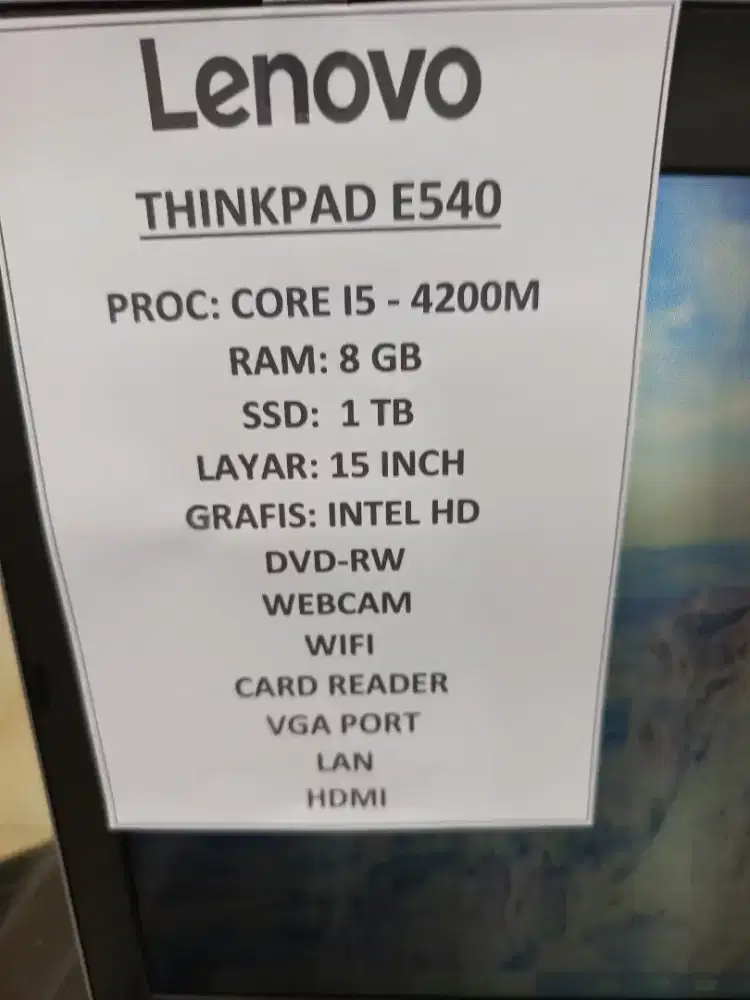 Jual, laptop secon bergaransi. Terima jual beli laptop.