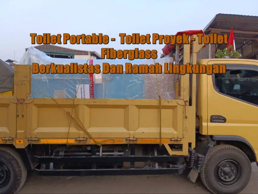 Toilet Fiberglass, Toilet Portable, Toilet Konser Toilet Darurat Toile