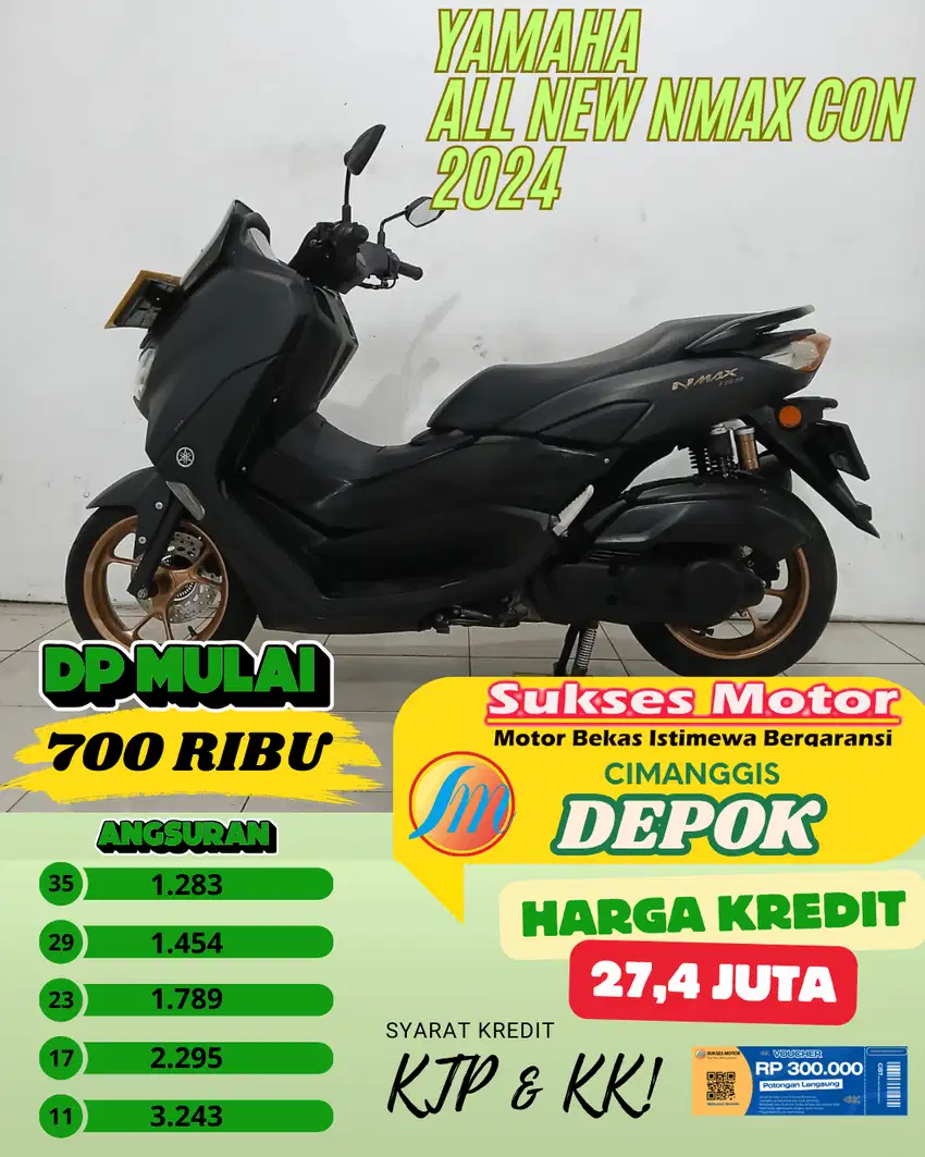 YAMAHA ALL NEW NMAX CON TAHUN 2024 PROMO DP 700 RIBU SYARAT KTP KK