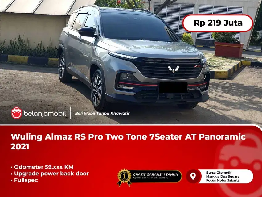 [UPGRADE POWERBACKDOOR] Wuling Almaz RS Pro Two Tone AT 2021/2022