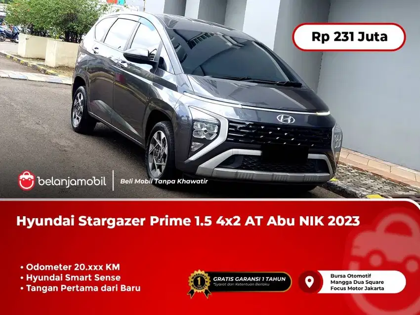 [TANGAN PERTAMA] Hyundai Stargazer Prime 1.5 4x2 AT Abu NIK 2023