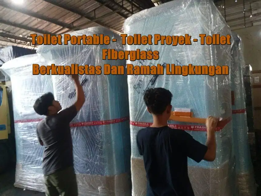 Closed Duduk/Jongkok Toilet Proyek Toilet Event, Toilet Portable Anti