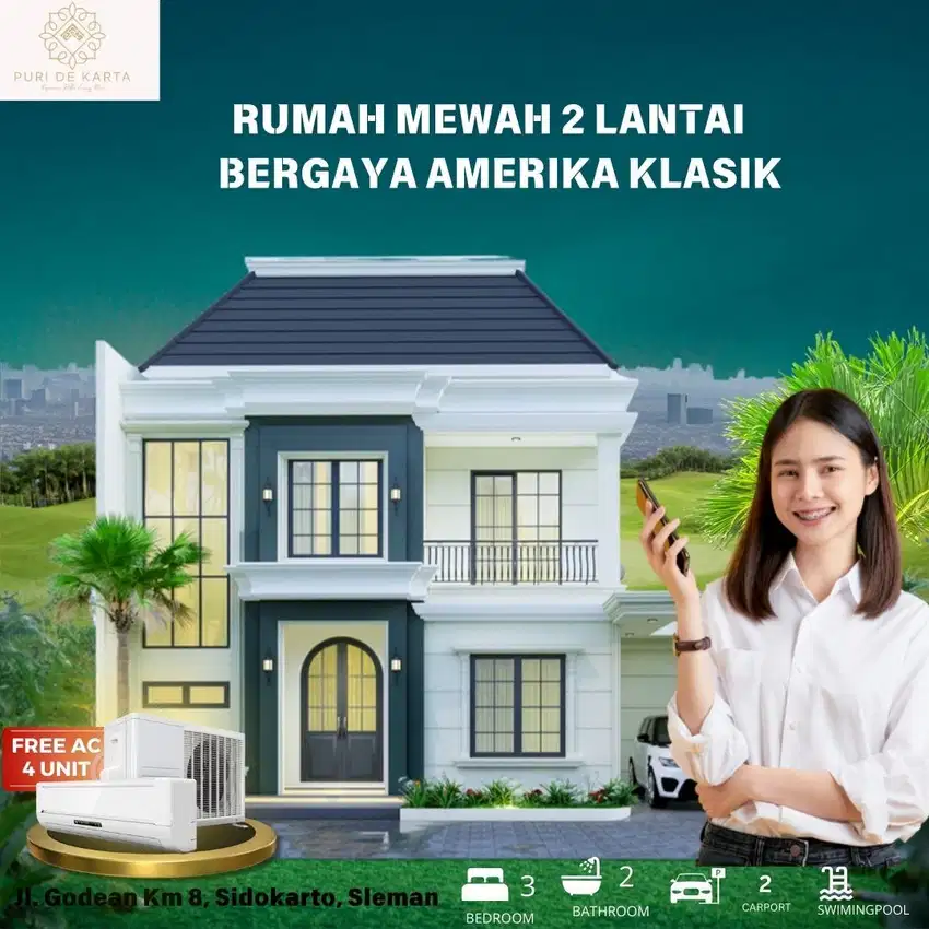 Jual Rumah Mewah 2 Lantai dengan Desain Elegan dan Modern di Jogja