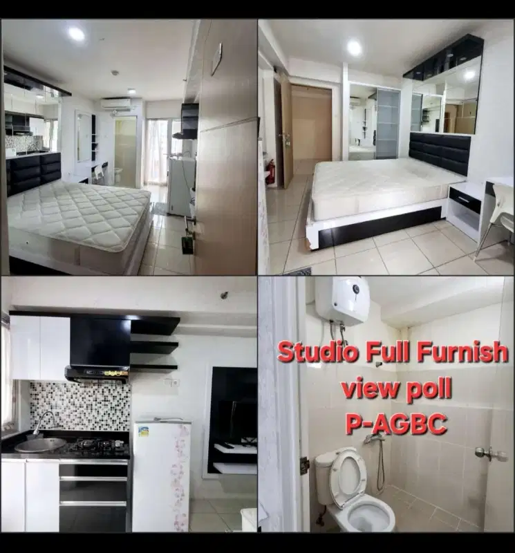 sewa bulanan studio furnish apartemen educity by CITIHOME