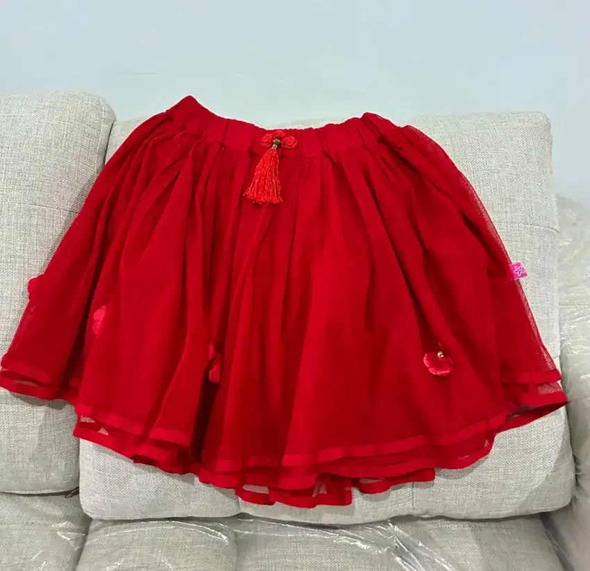 (KIDS) Rok Anak Cute Red Size L LP 28-38cm #CITT564 #lovecitta