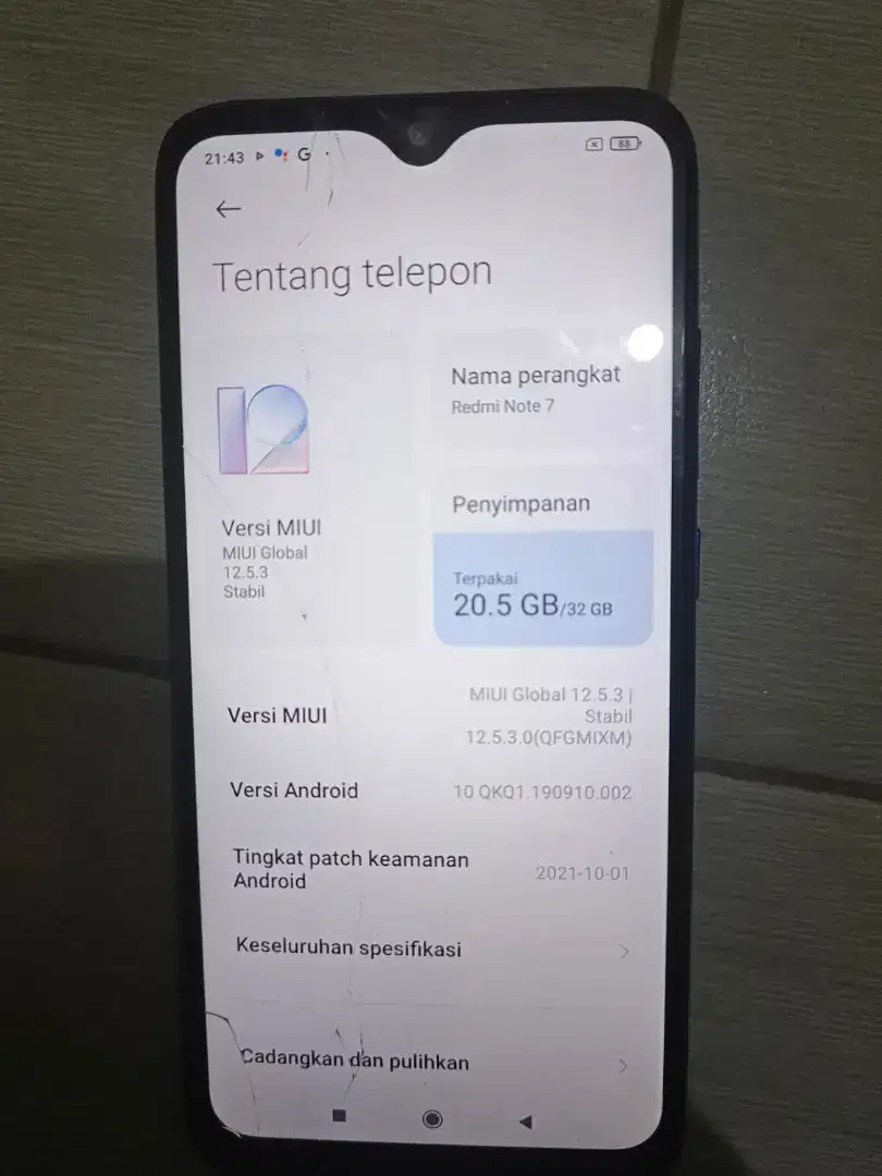 Jual handphone redmi note 7