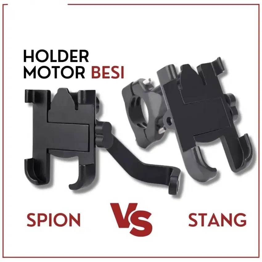 HOLDER MOTOR SPION STANG BESI DUDUKAN HANDPHONE BESI HOLDER HP