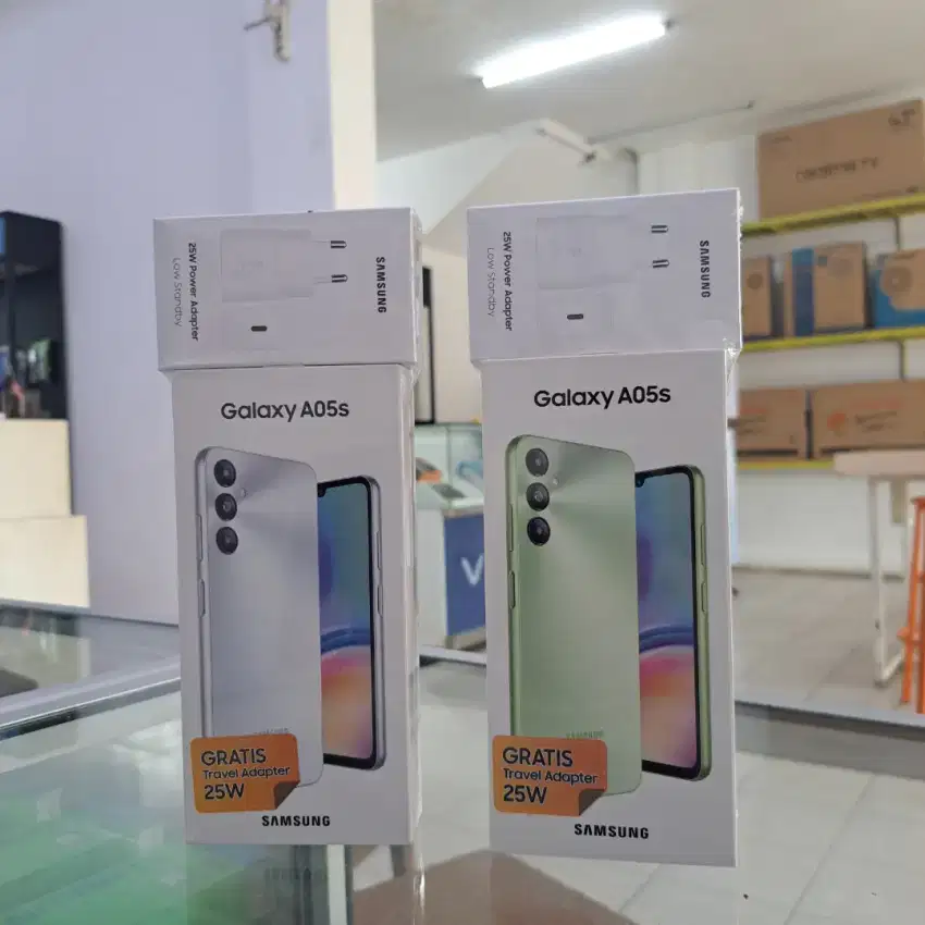 Samsung Galaxy A05s Ram 6+6/128gb Baru Garansi resmi 1 Tahun,Free Trev