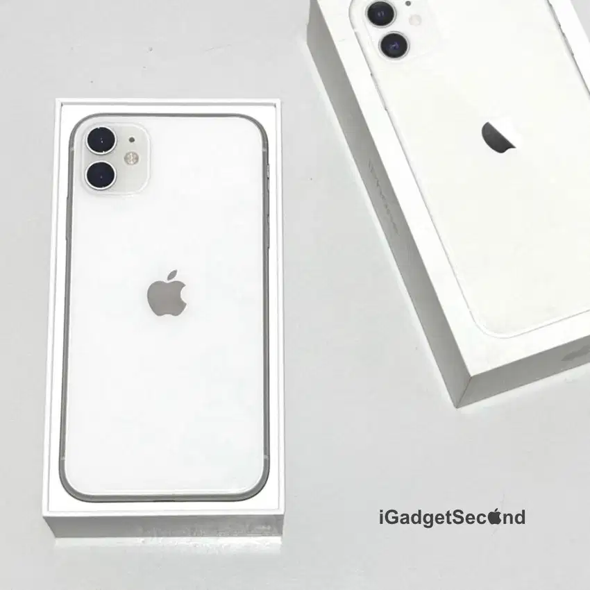 iPhone 11 128GB White Ex Inter - Lengkap