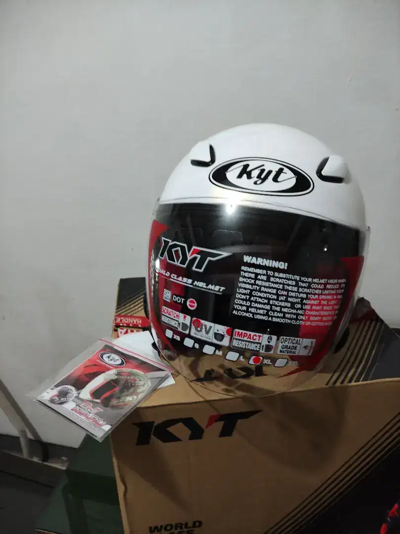 Helm Kyt Dj Maru Putih Polos uk XL