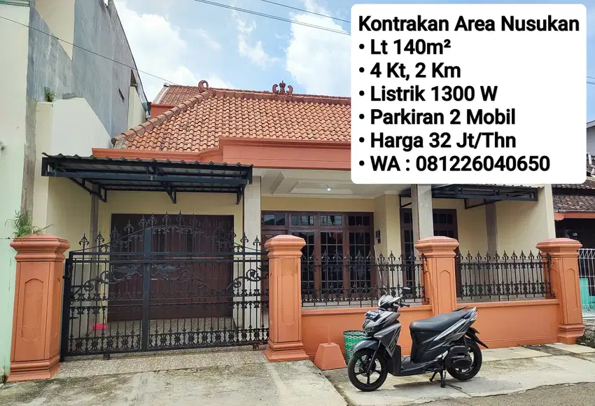 Kontrakan Area Nusukan 4 Kamar, Dekat Sumber, Manahan