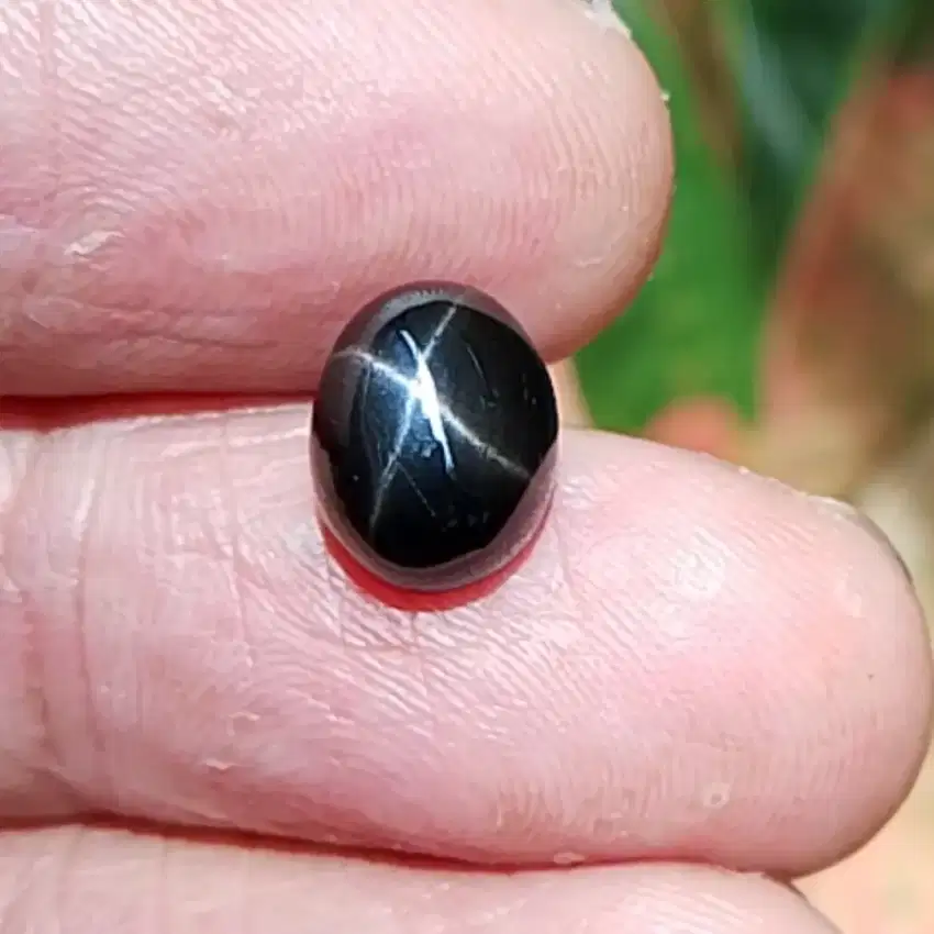 Natural black star Nilam no memo dim 11mm