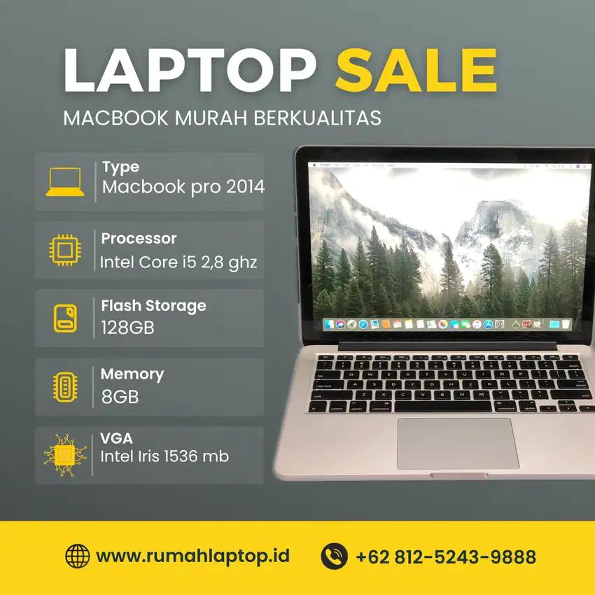 Macbook pro 2014 retina murah