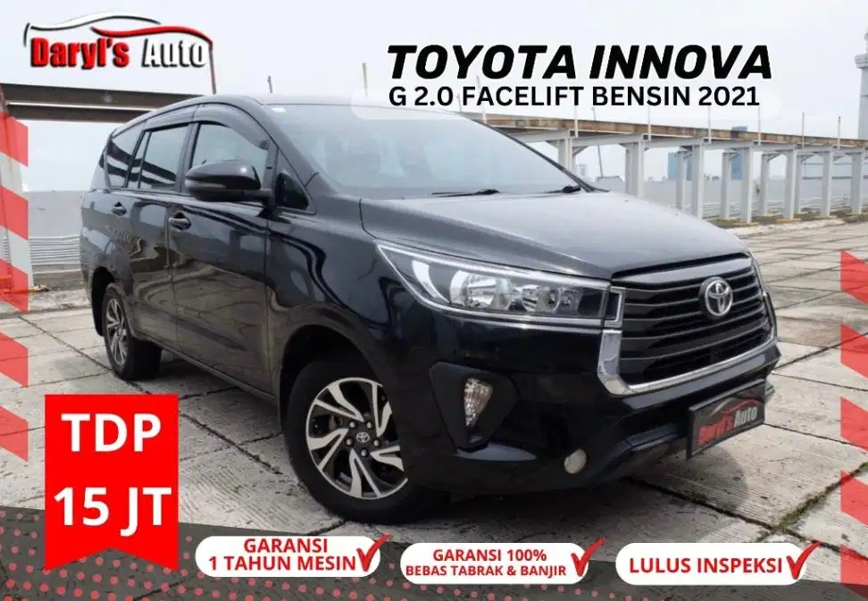 2021 TOYOTA INNOVA G 2.0 Bensin Facelift AT Tdp 15jt