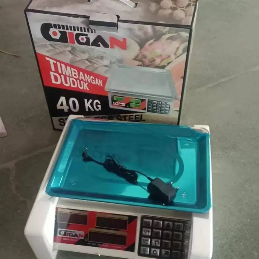 Gigan timbangan scale digital 40 kg timbangan sayur laundry