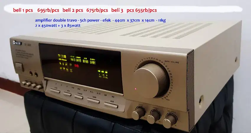 amplifier dobel travo kualitas bagus
