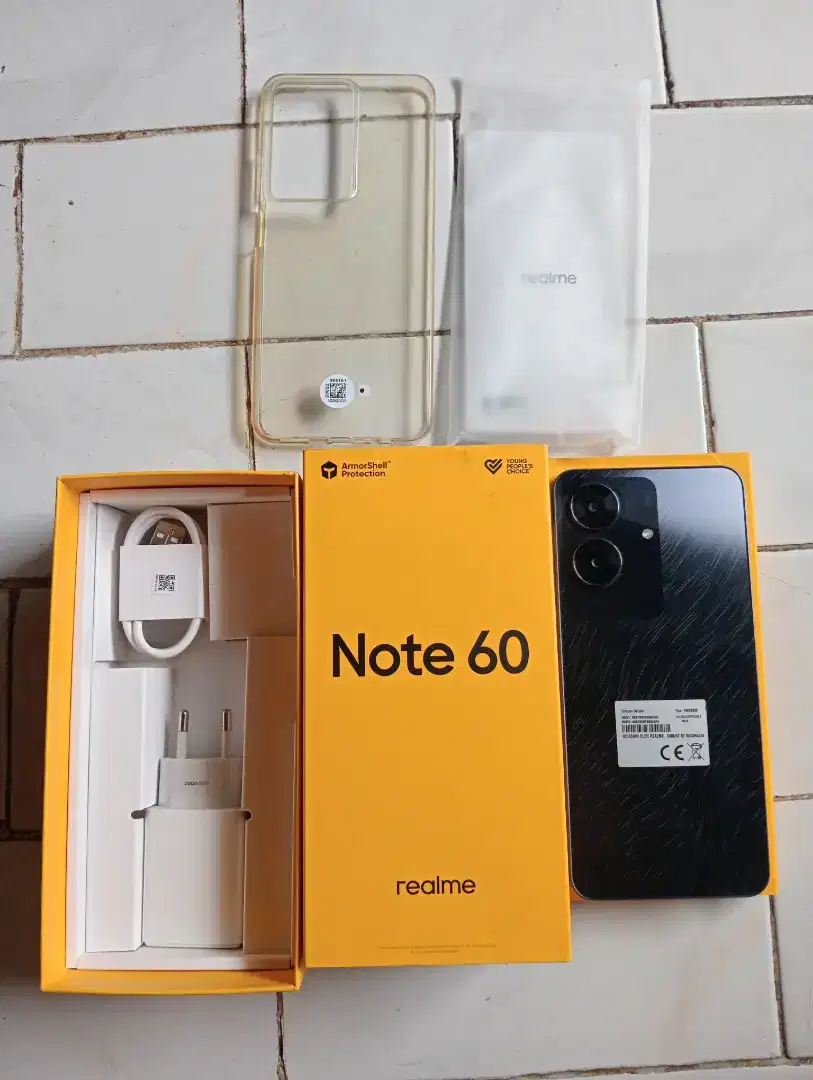 realme note 60 ram 6/128 gb lengkap mulus ga ada minus belum sebulan