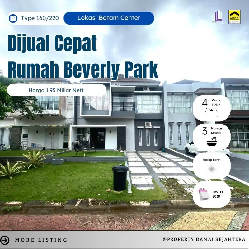 Dijual CepatRumah Beverly Park-Batam Center