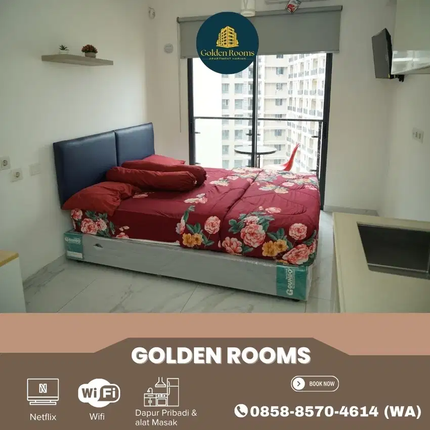 Sewa Apartemen Harian Skyhouse bsd di Tangerang dengan View Kota