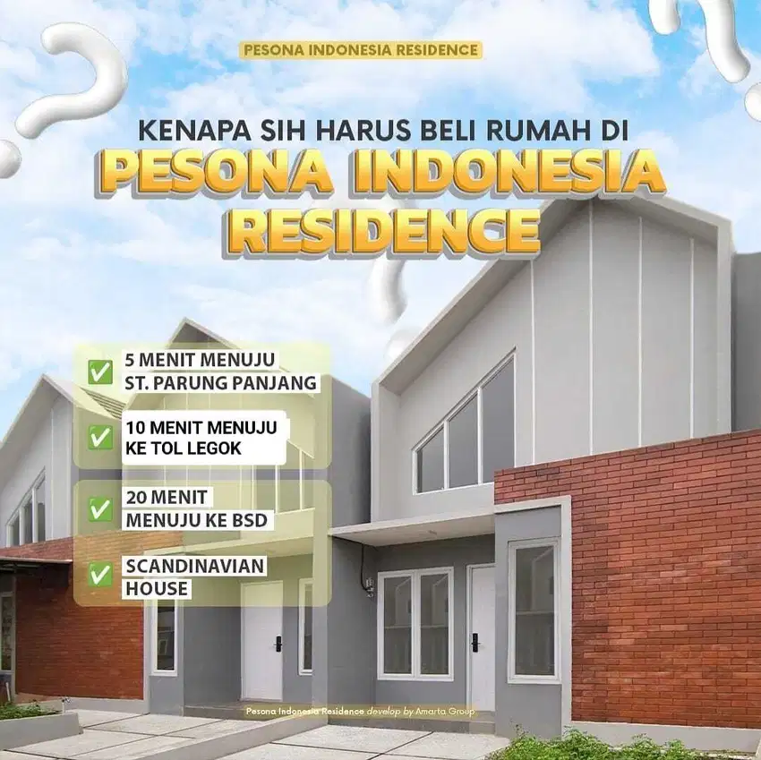 RUMAH CLUSTER 4 MENIT AKSES KRL HANYA BOOKING 1 JUTA ALL IN