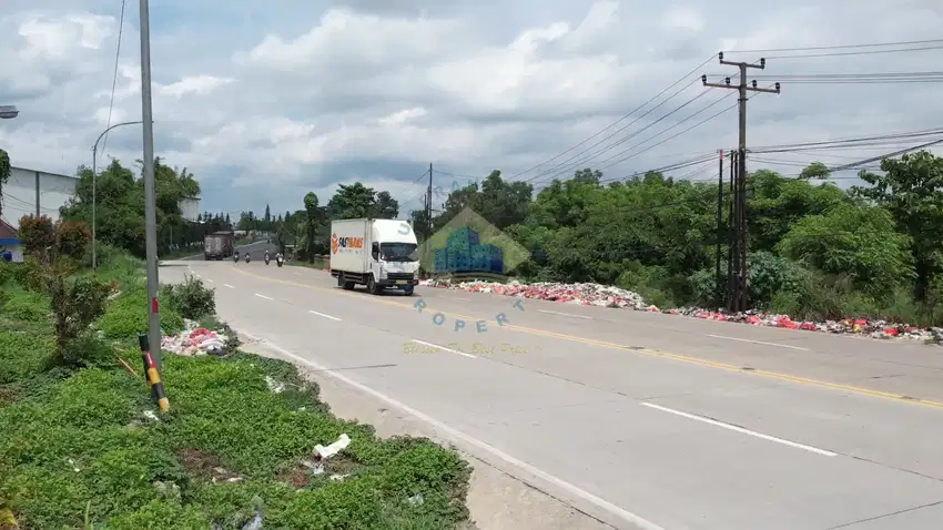 Tanah di Jalan Raya Cikande - Serang, Banten