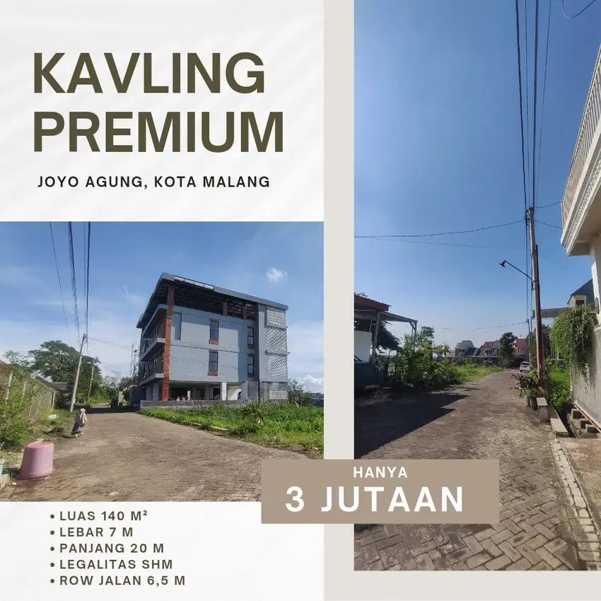 Dijual Tanah Murah Siap Balik Nama Merjosari Kota Malang Dekat UMM