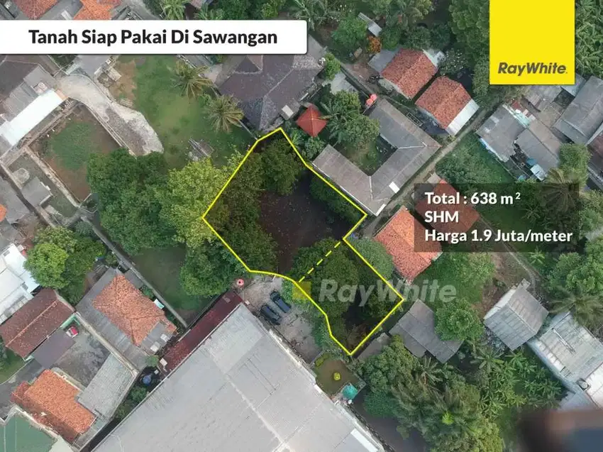 Tanah luas 638 sawangan dekat RS Brawijaya cocok bangun kontrakan