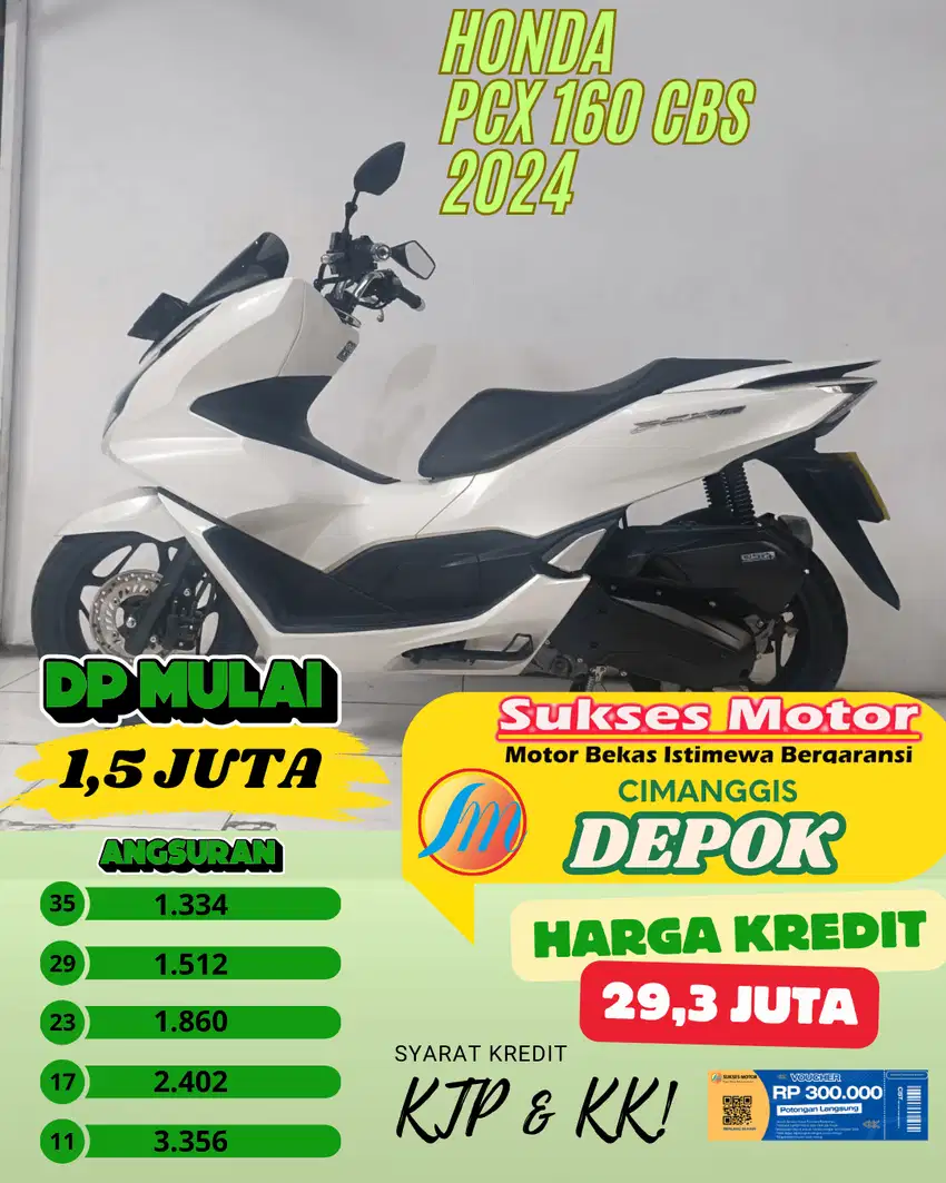 HONDA PCX 160 CBS TAHUN 2024 MELAYANI PAYMENT CASH & KARTU KREDIT