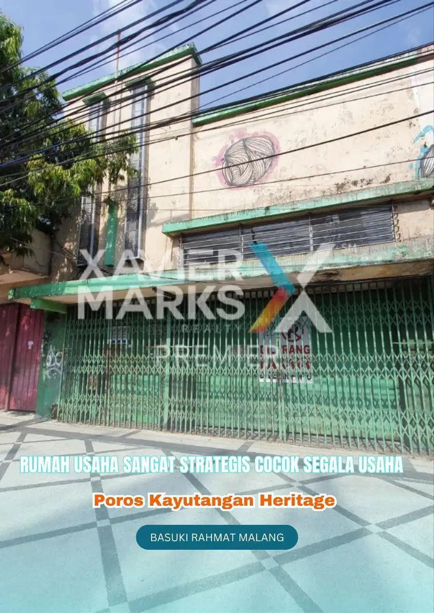 Rumah Usaha Strategis di poros jalan Kayutangan Heritage Malang