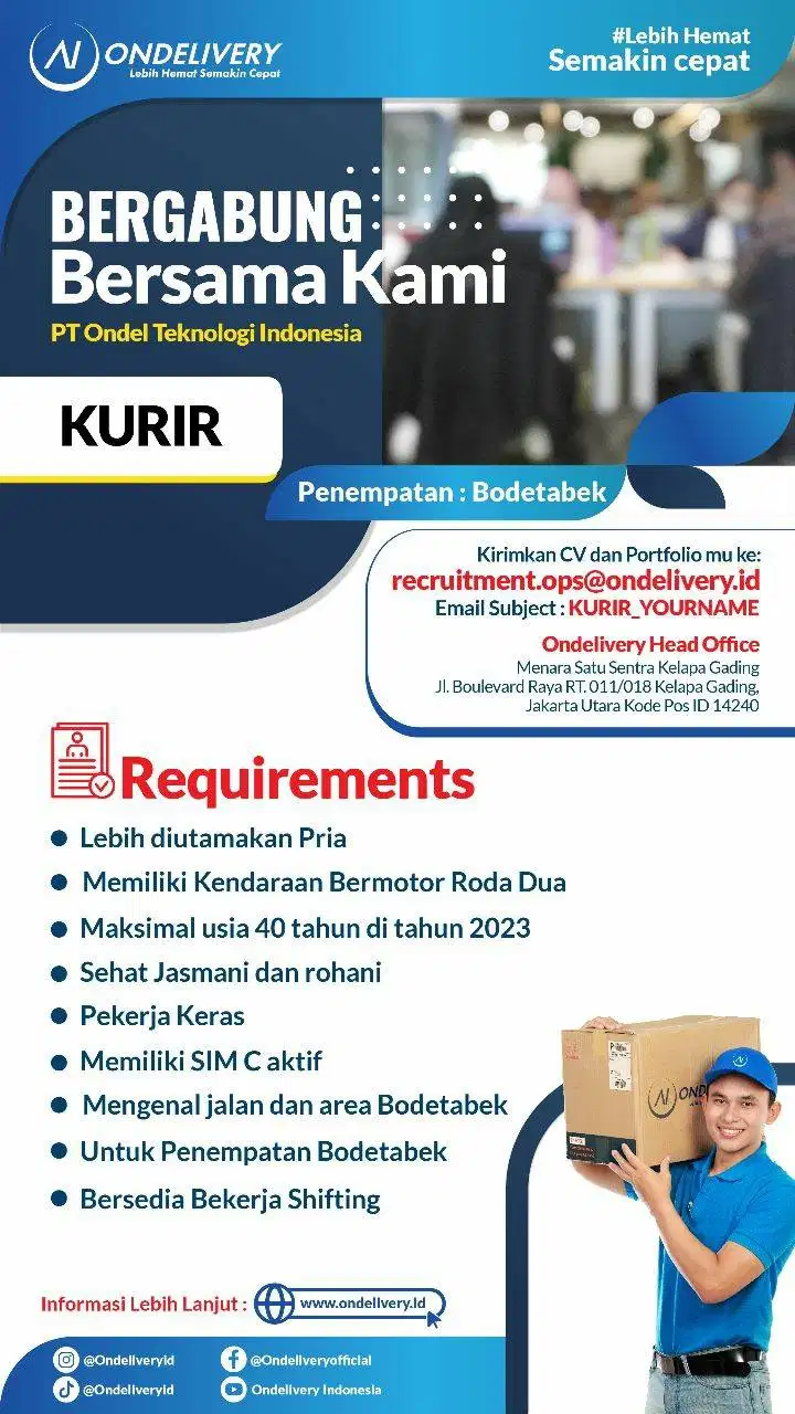 HIRING KURIR MOTOR CITRA RAYA