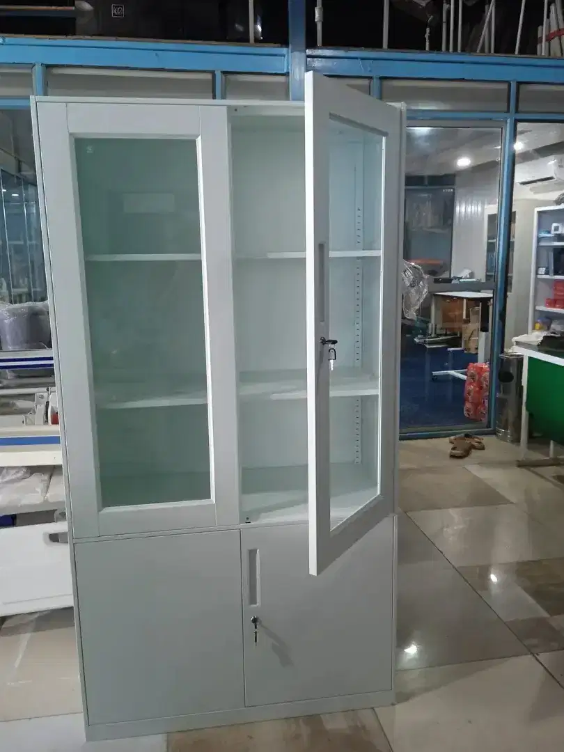 LEMARI OBAT 2 PINTU IMPORT || LEMARI OBAT 2 PINTU BESI KNCOKDOWN