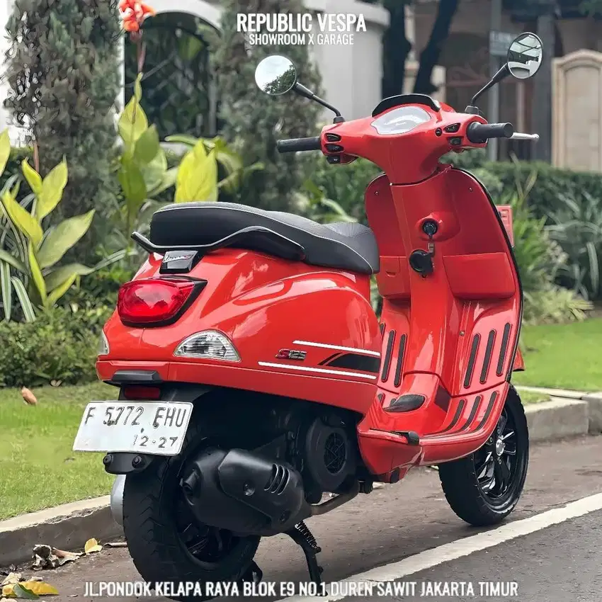 Vespa S IGET 125 FACELIFT TAHUN 2022 WARNA ORANGE PERFECT CONDITION.