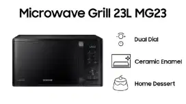 Samsung  MG23K3505AK/SE MW 3500K Microwave Oven & Grill 23 L