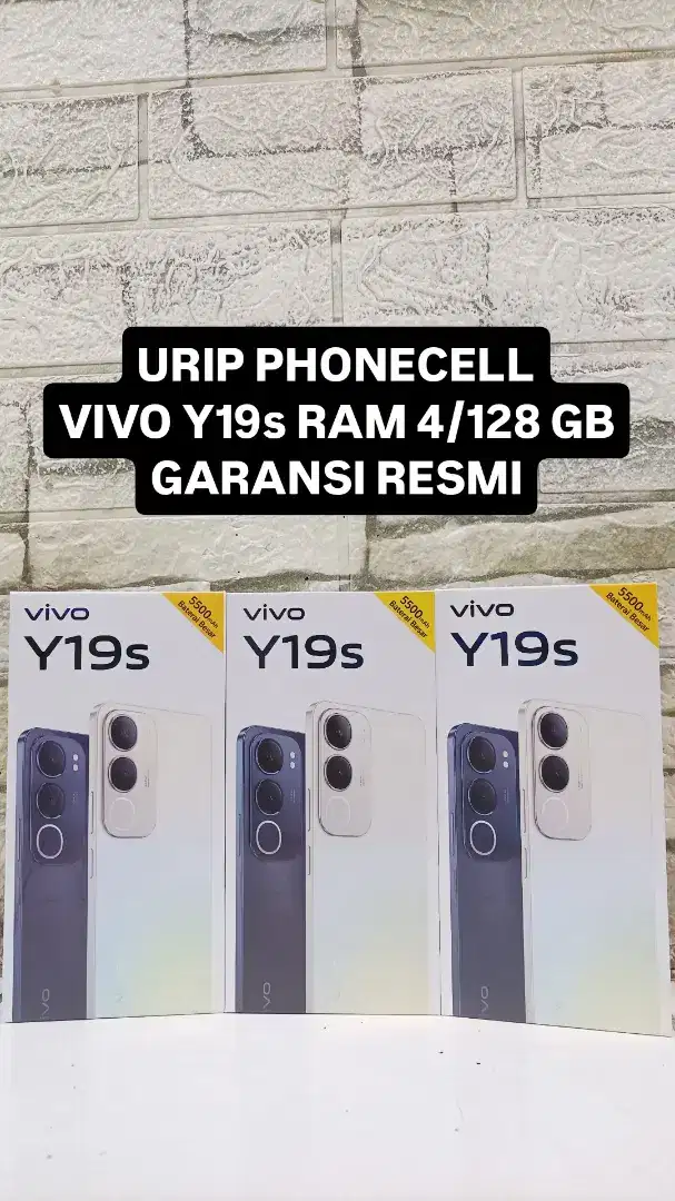 VIVO Y19s RAM 4/128 GB GARANSI RESMI