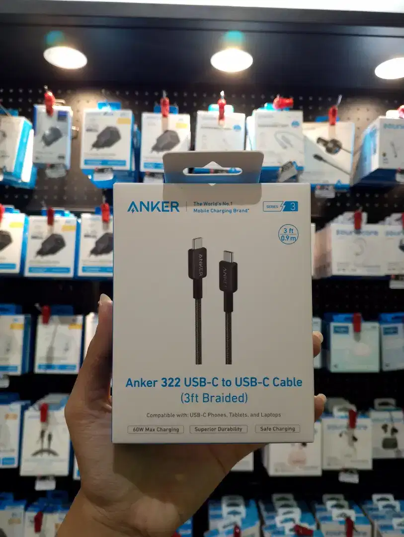 Kabel Charger Anker 322 Powerline C to C