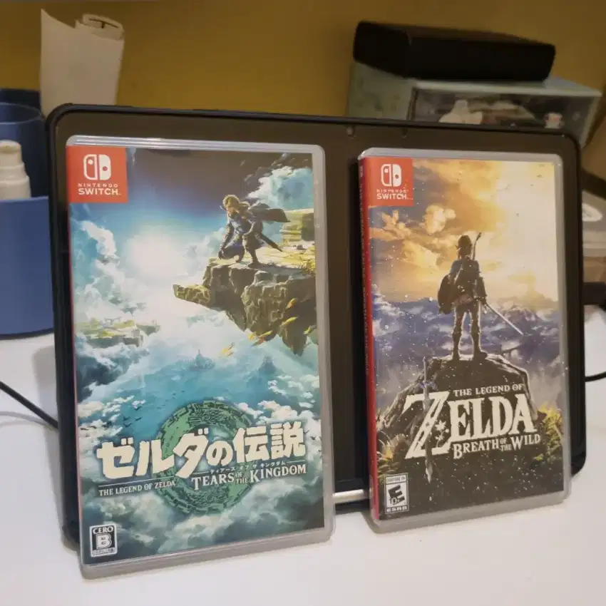 Zelda totk & botw cartridge nintendo switch