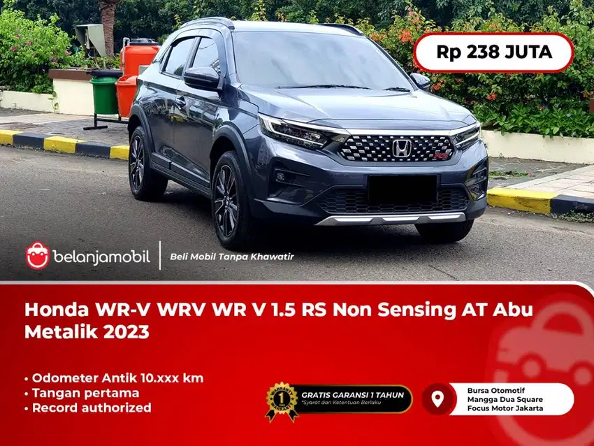 [KM 10RB] Honda WR-V WRV WR V 1.5 RS Non Sensing AT Abu Metalik 2023