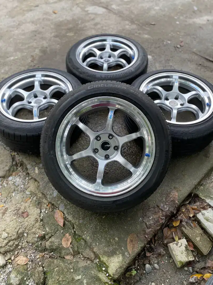 VELG RGD2 R18X9,5J 5X114 ET25 KOMPLIT BAN SANGAT TEBAL