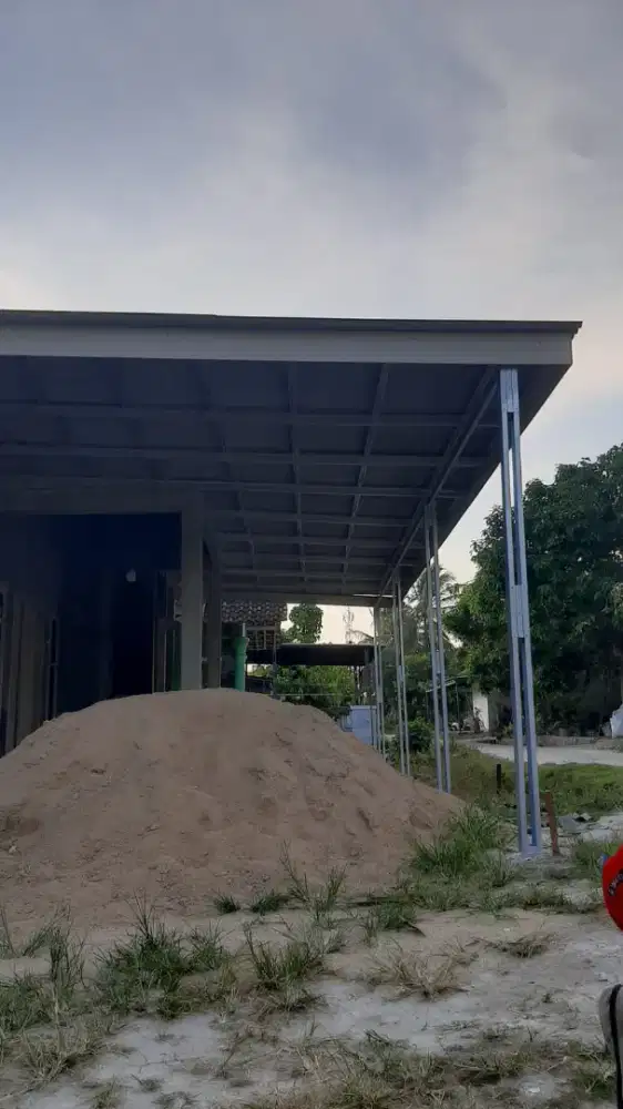 Kanopi baja ringan carport minimalis modern sederhana