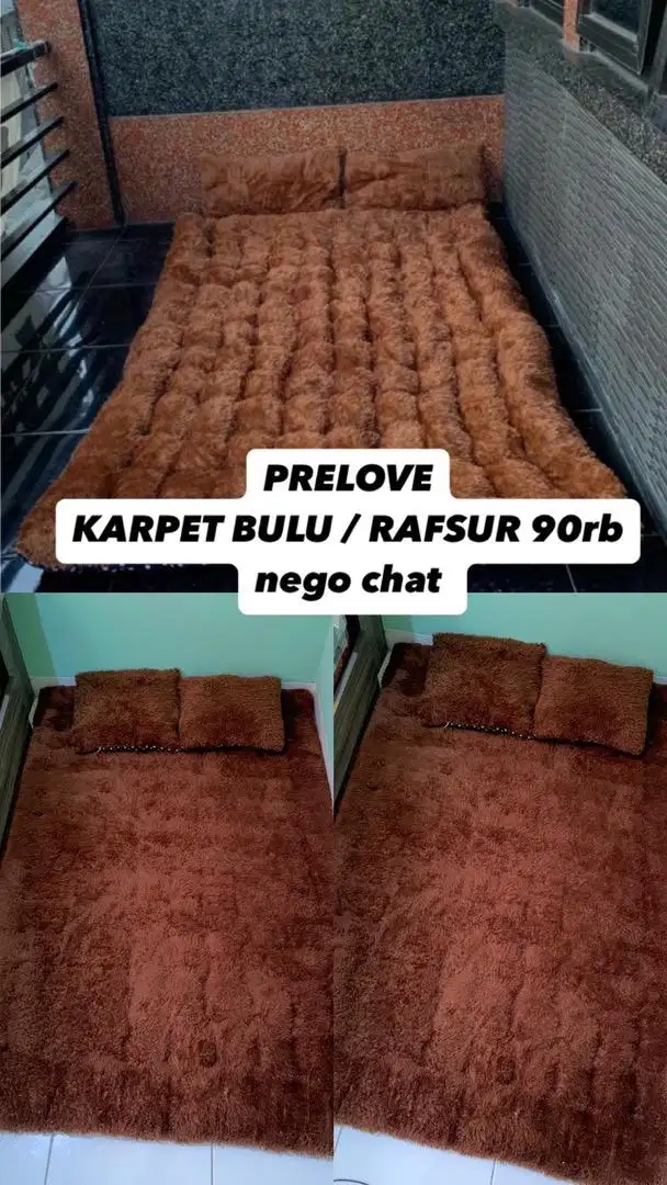 KARPET BULU / RAFSUR (COKLAT TUA)